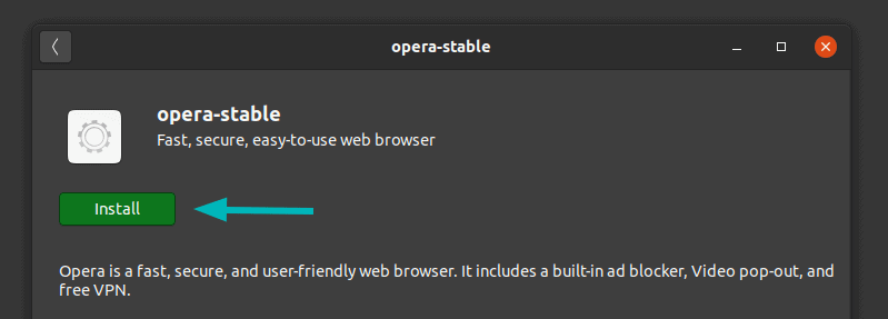 安装Opera Ubuntu